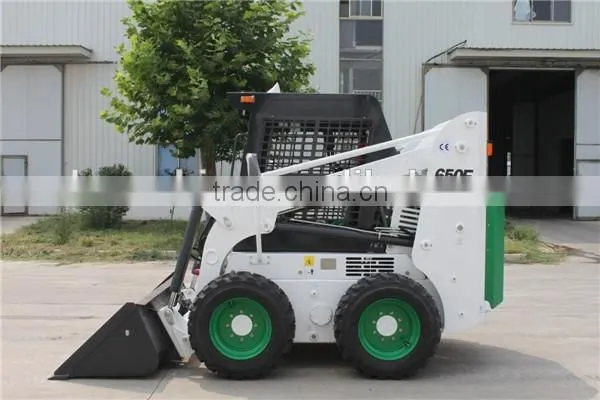 Hot Sale Skid Steer Tires 10-16.5 Small Skid Steer Loader 650KG WECAN 650F