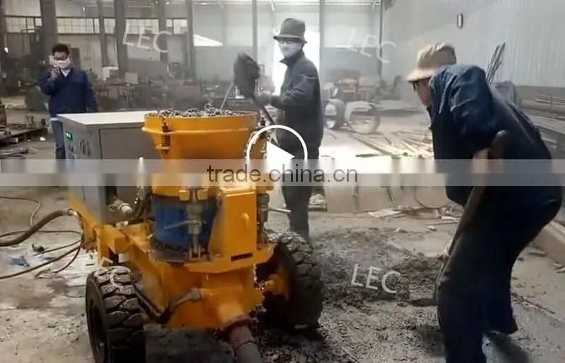 3m3/h refractory and concrete electric small shotcrete machine