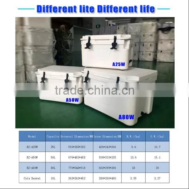 Rotational molding PE plastic Eco-Friendly Cooler Box