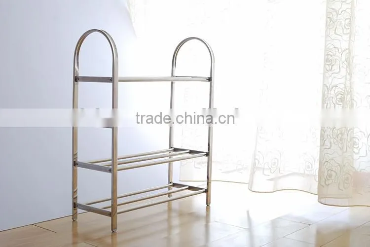 stainless steel 4 tiers shoes storage rack