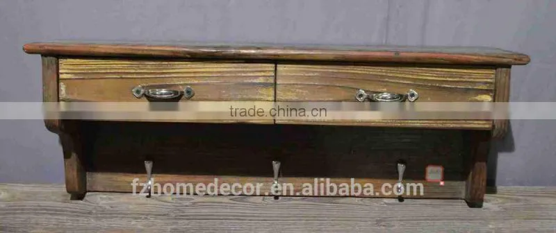 Beautiful Antique Looking Wooden Hanging Wall Shelf