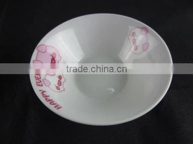 16 pcs dinnerware set with pig pattern decal