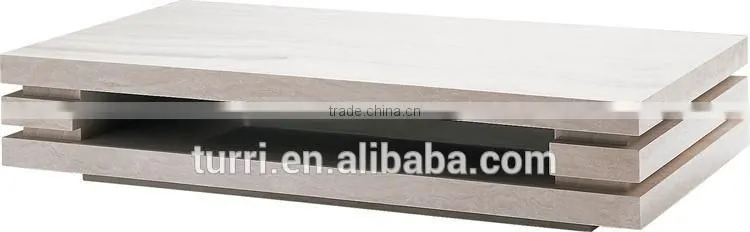 Modern Luxury White Natural Travertine Tea Table For Home Center