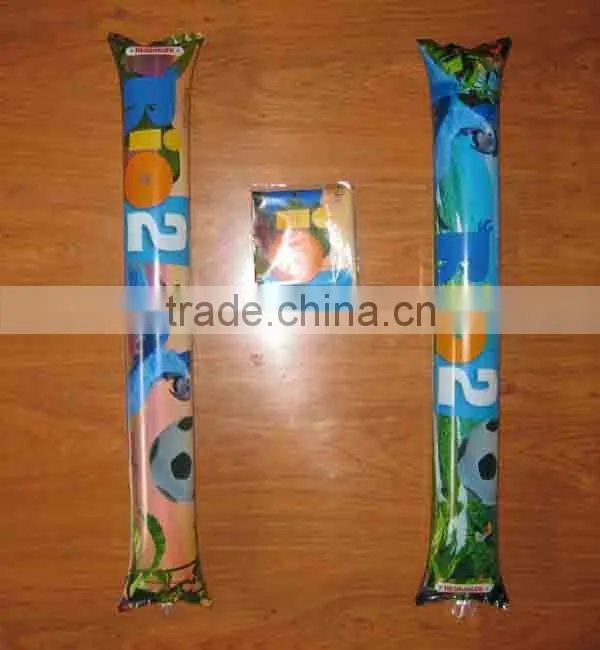 Custom logo inflatable pvc sports cheering stick