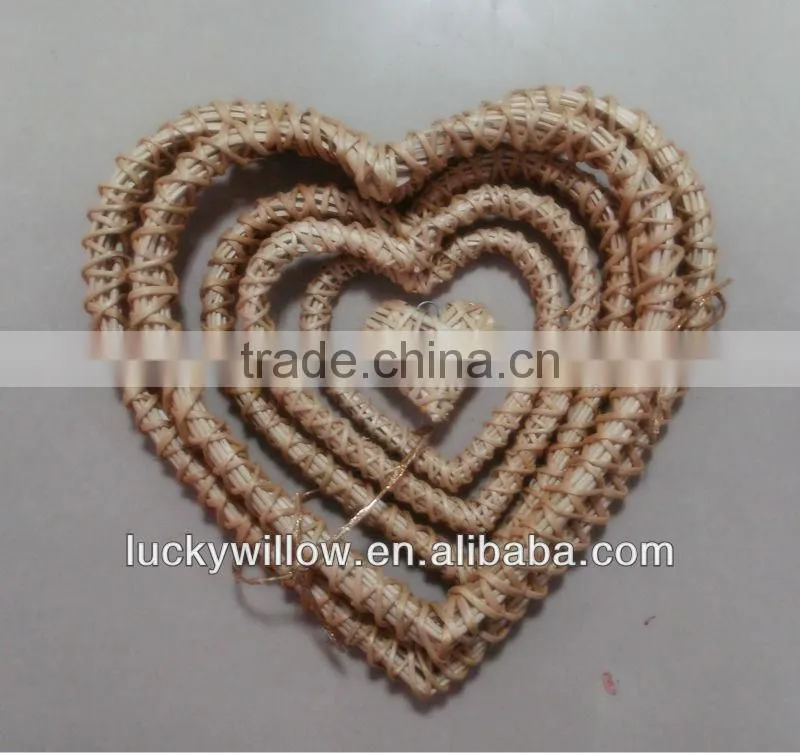 willow heart for home&garden decoration