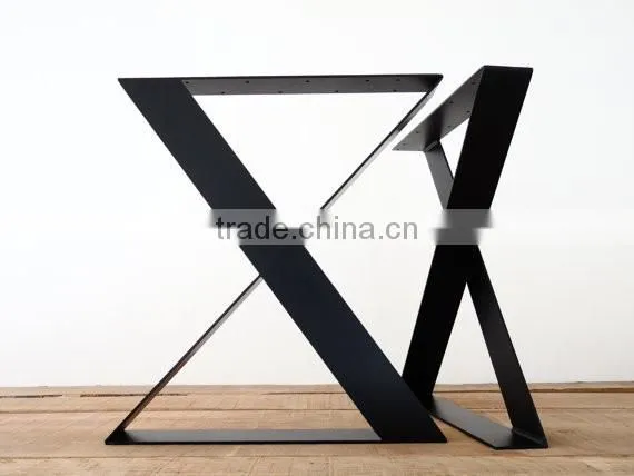Home furniture simple design X shape metal legs for dining table
