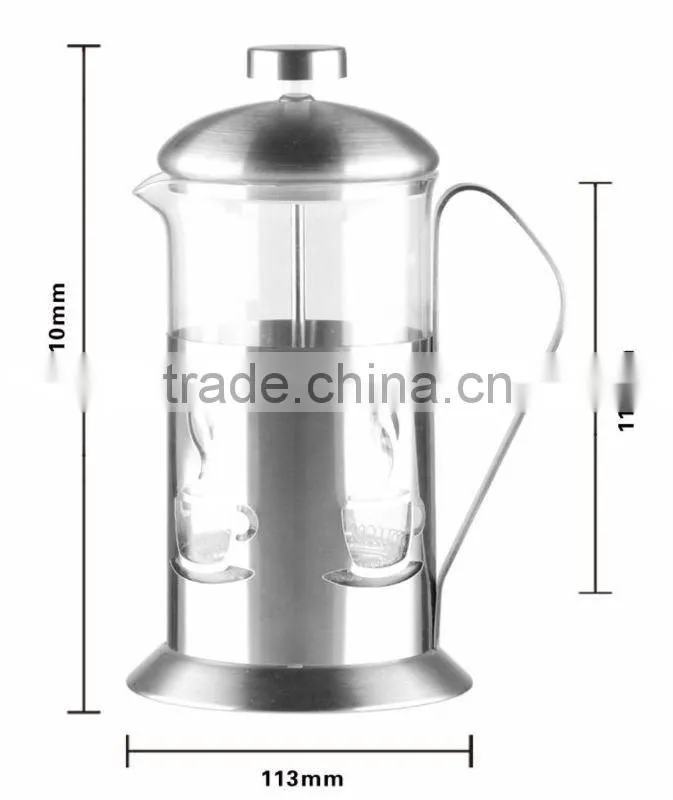 stainless steel glass with filter tea maker