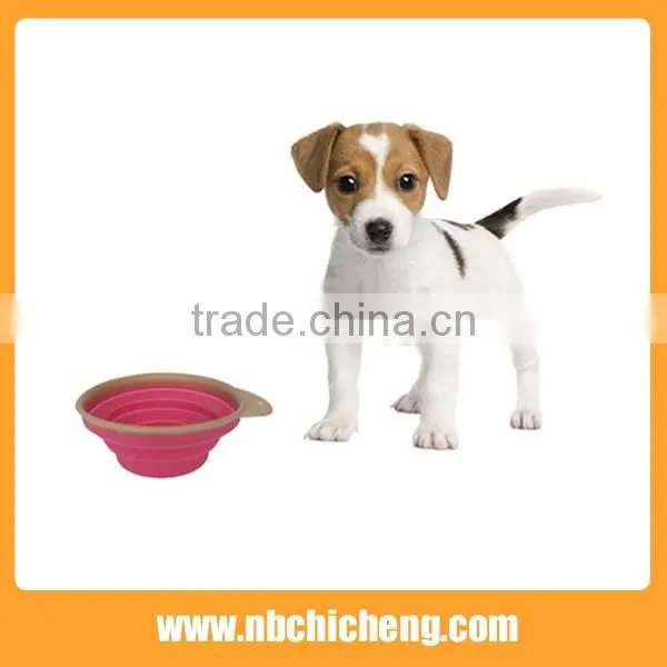 Animal Collapsible Bowls, Silicone Feeding Bowls, Dog Rubber Folding Bowl