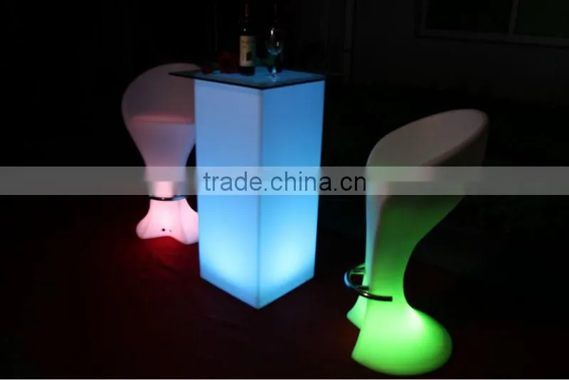Led bar furniture,club bar table chair/Led cuboid bar table