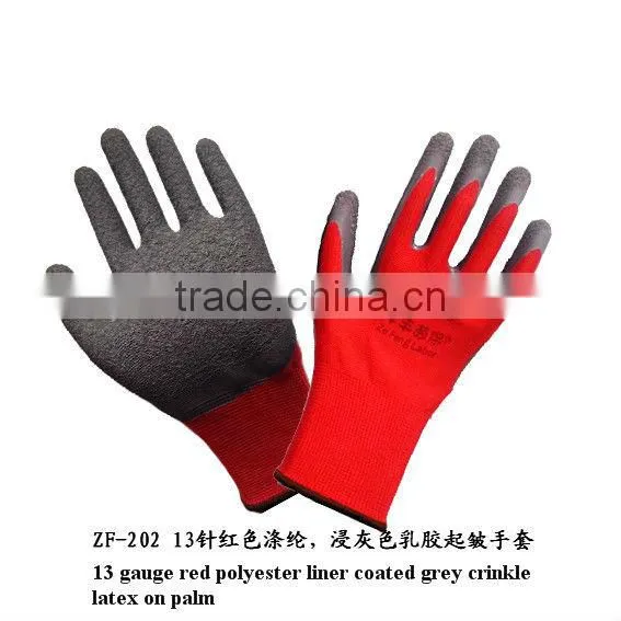 durable wrinkle produces friction high quality latex gloves