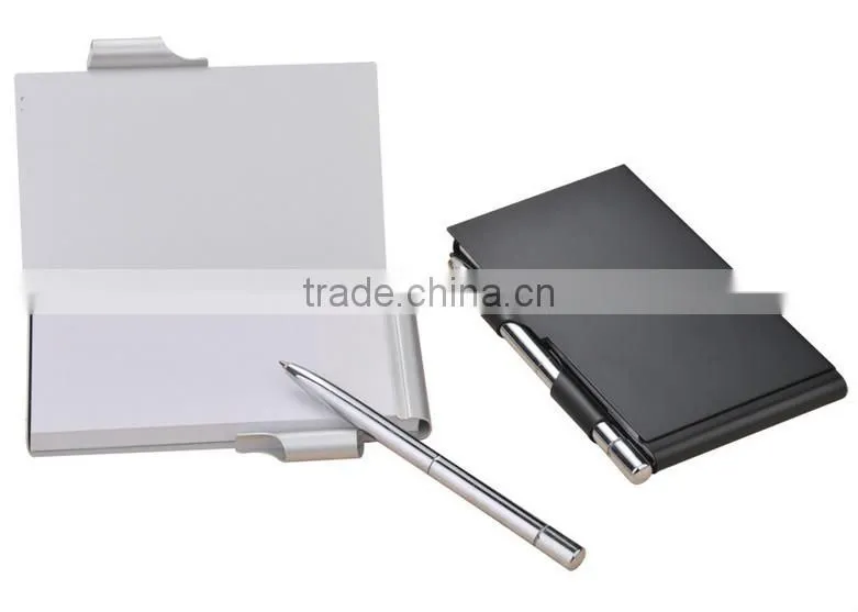 The Aluminum Metal notebook with pen