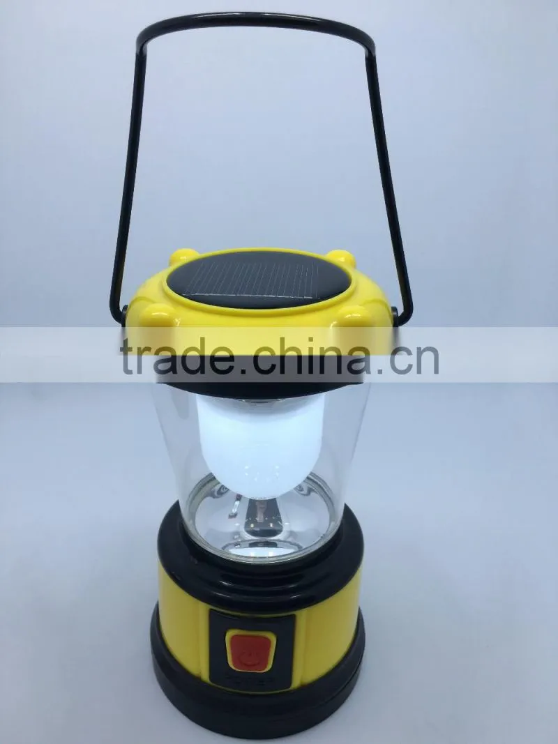 Wholesale rechargeable camping solar lantern,plastic solar camping light,