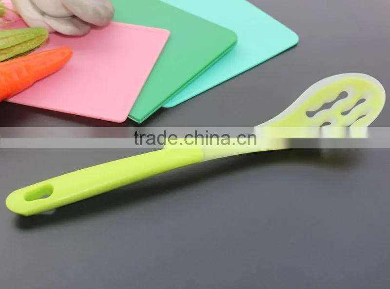 CK-3122 Food grade Heat resistant 6pcs untensil kitchen tool sets Silicone covered Nylon utensil cooking tool set with PP handle
