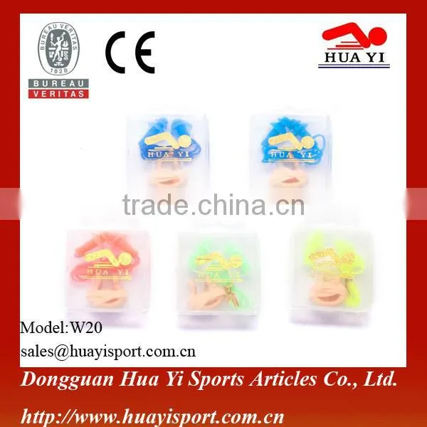 Highest Quality Swimming Soft Silicone Ear Plugs With PU String