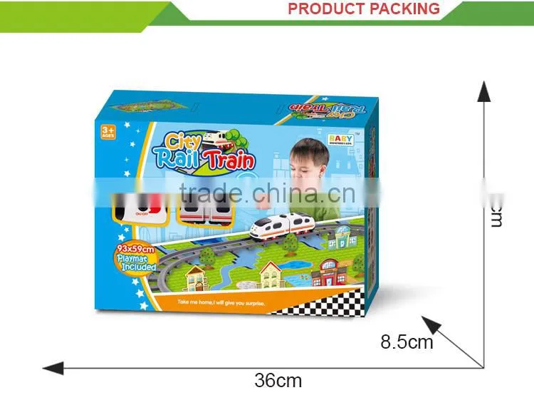 hot sale battery operated building blocks plastic toy train tracks