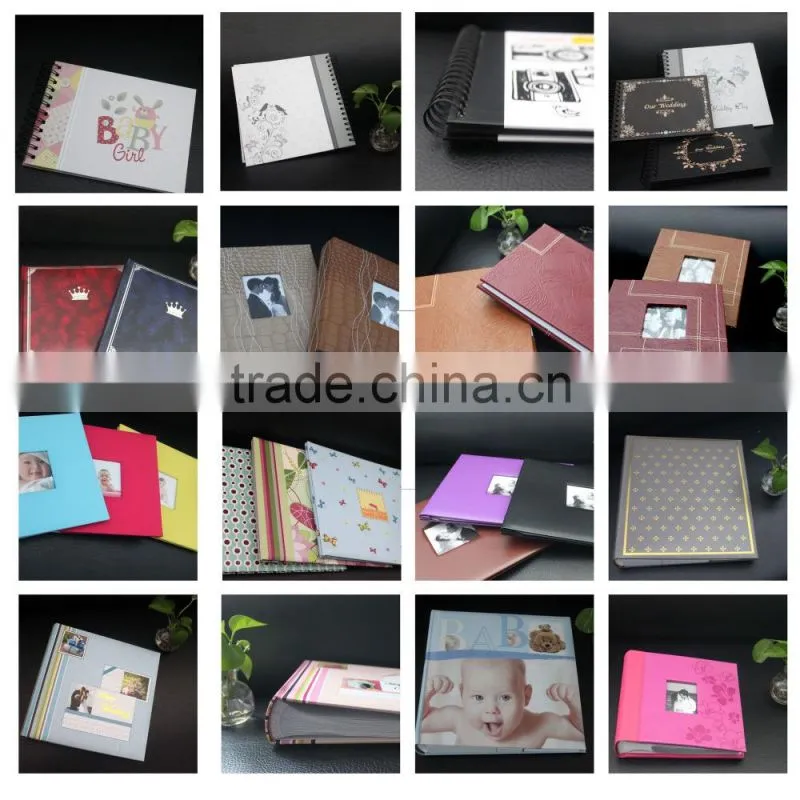 Photo album holds 200 photos,nice pinky photo album, wedding souvenir photo album