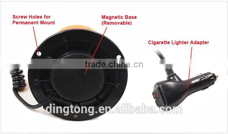 Bright 12V24V Led rotating beacon light parts for sale