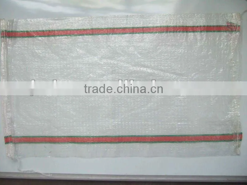 pp superior transparent bag with high quality,50*80 cm, 30kg, manufacturer
