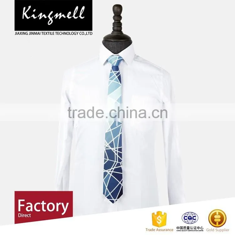 Custom digital printing silk ties fashion men slim tie