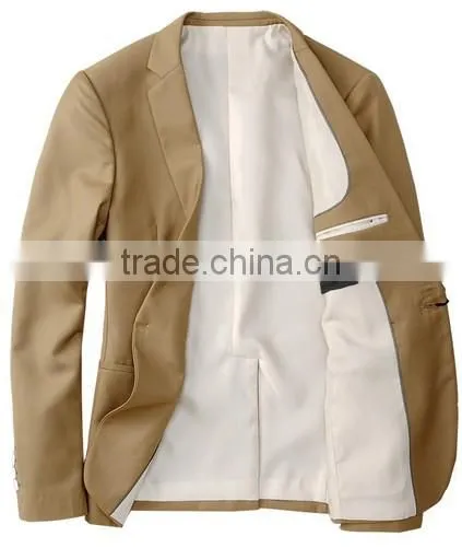 khaki sleeveless denim jacket for men