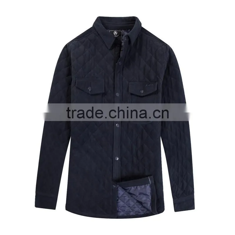 2016 hot sale oem service fashion style polar fleece warm shirt fleece jacket