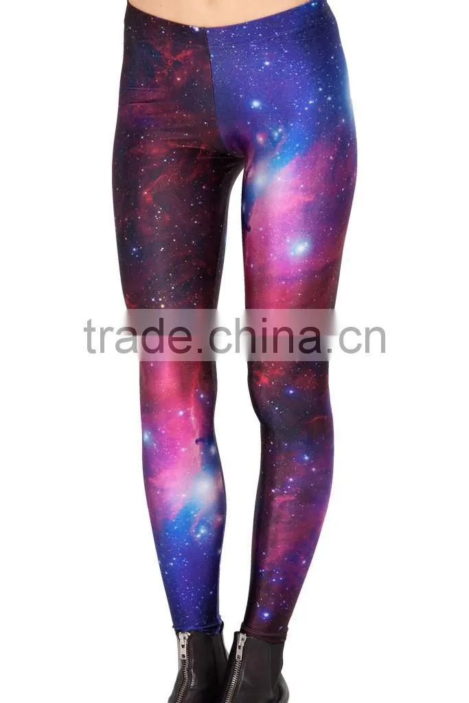 Custom Print Women 3D Galaxy Print Slim Leggings Sport Fittness Sexy Yoga Pants