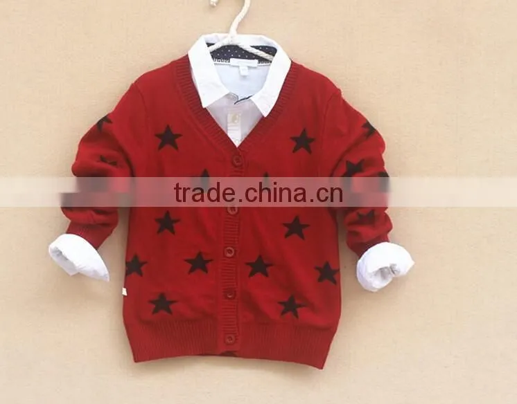 branded walmart wholesale kids v-neck stars pattern clothing