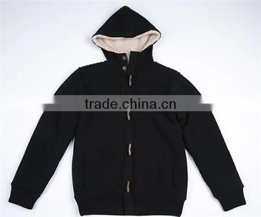 100% Cotton Men Hooded Cardigan Sweater Knitting Machine Price