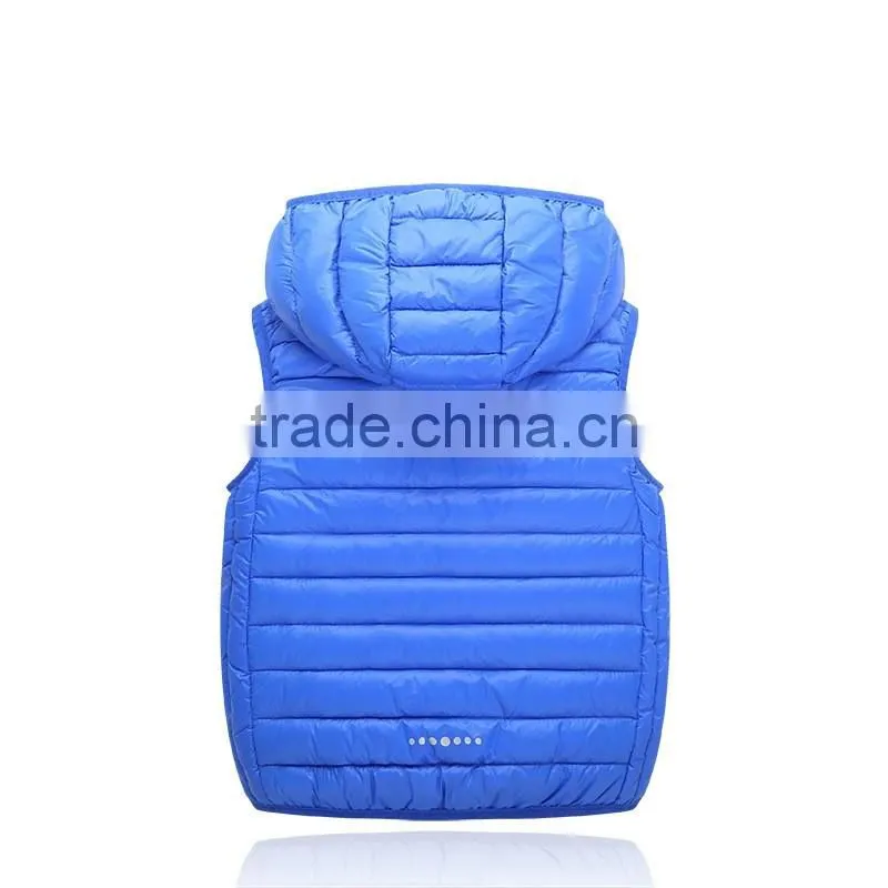 factory hot sale custom made cheap plain children fall garment kids winter waistcoat