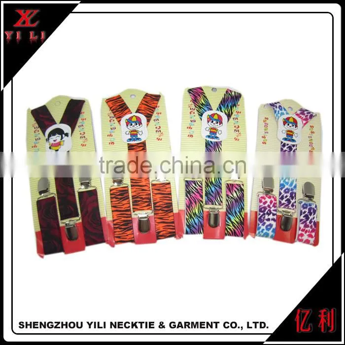 Colorful mini boys elastic suspenders
