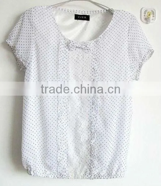 fat women's chiffon styles blouse 2013