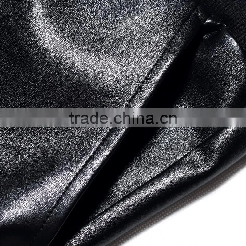 Mens fashion Hip-hop streetwear leather shorts/middle pants