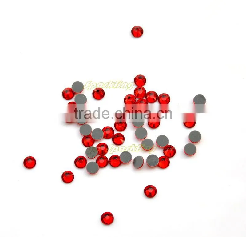 crystal hot fix rhinestone glass flat back beads shiny garment accessories