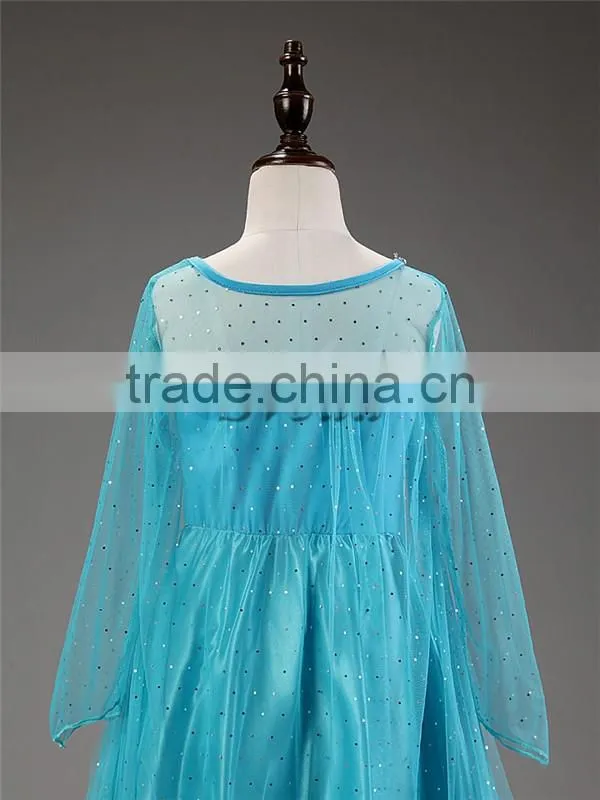 (Hot sell) Frozen Girl dress Mullet dress for Chirldren summer dress One-piece Beautiful wedding dress
