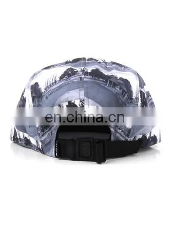 Flat embroidery 5 panel snapback old fashion hat for men