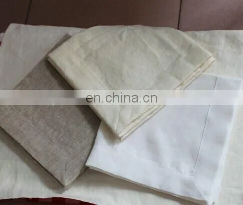dyeing colors linen napkin in turquoise/blush/taupe color