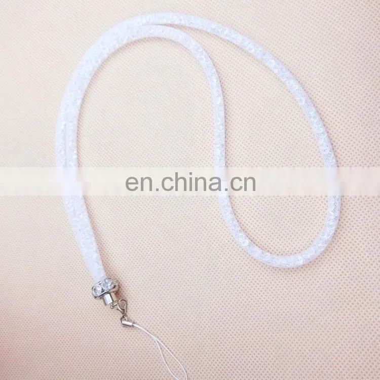 2016 most popular mobile phone case jewelry hanging rope , crystal mobile phone lanyard straps