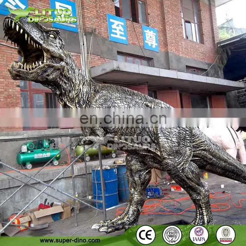 Theme Golf Park Decoration Fiberglass Dinosaur Statues T-rex Statue