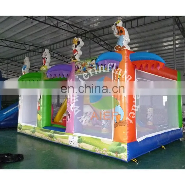 2017 newest inflatable castle kid play tent mikey commercial bounce house clearance for fun