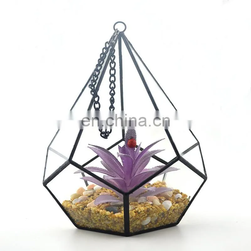 terrarium geometric glass terrarium wholesale drop shape
