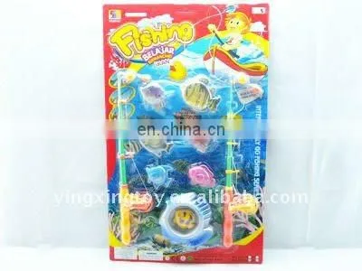 Kids plastic toy electronic fishing game