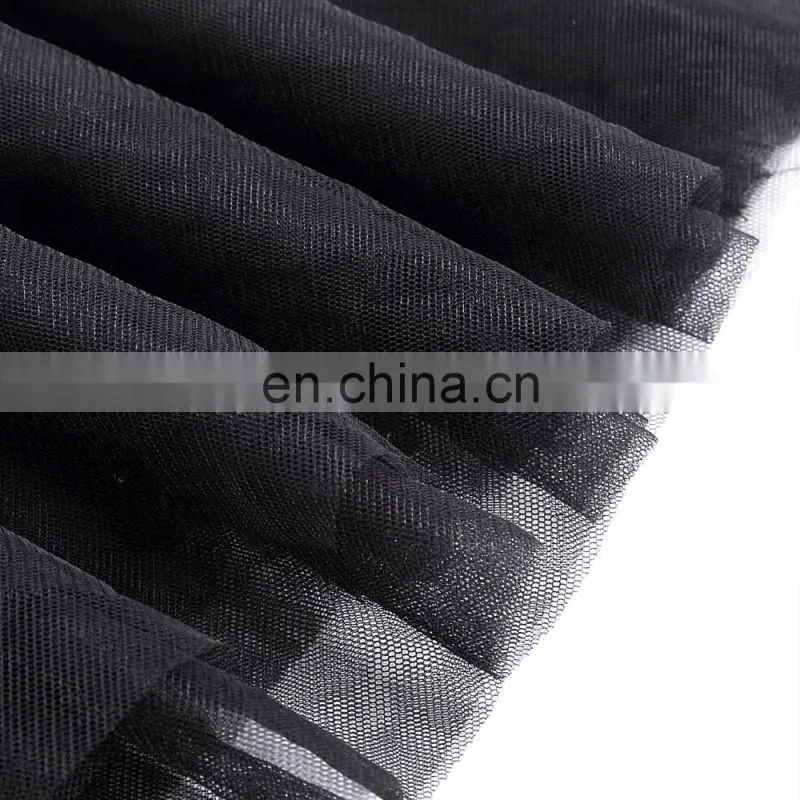 Kate Kasin Womens 3 Layers A-line Soft Tulle Netting Prom Party Wedding Black Skirt KK000311-1