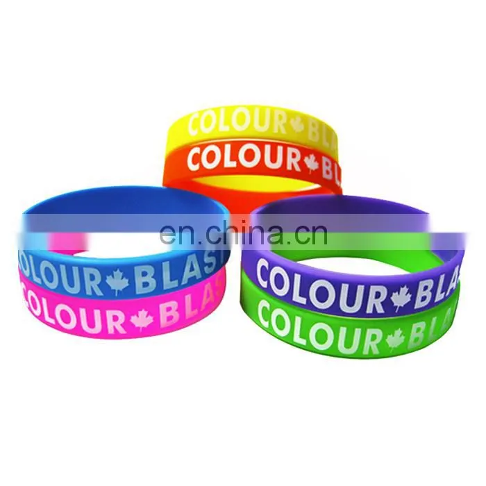 cheap but durable wristband, silicone bracelet