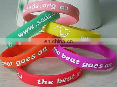 custom colorful cheap silicone wristbands/festival wristbands