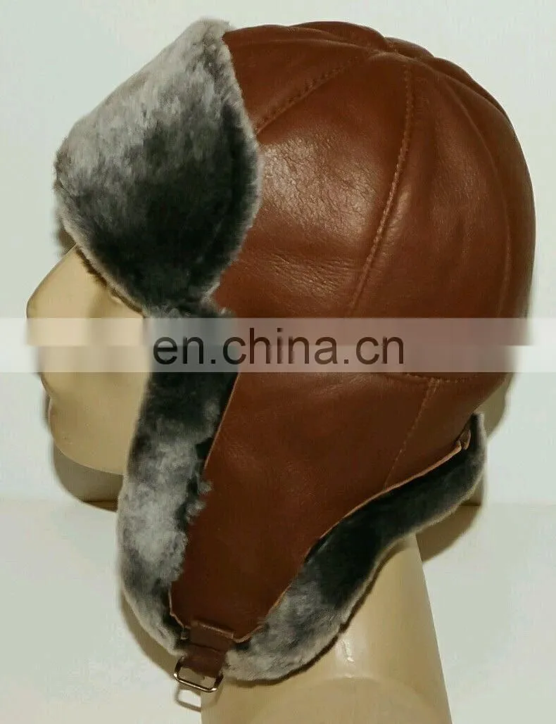 LEATHER GOLF CAP BLACK DRIVING HATS