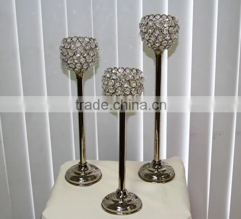 Crystal Hurricane Candelabra, Crystal Hurricane Candle Holder
