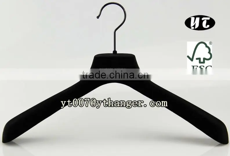 Flocked hanger,velvet coated hanger and pants hanger with clamp
