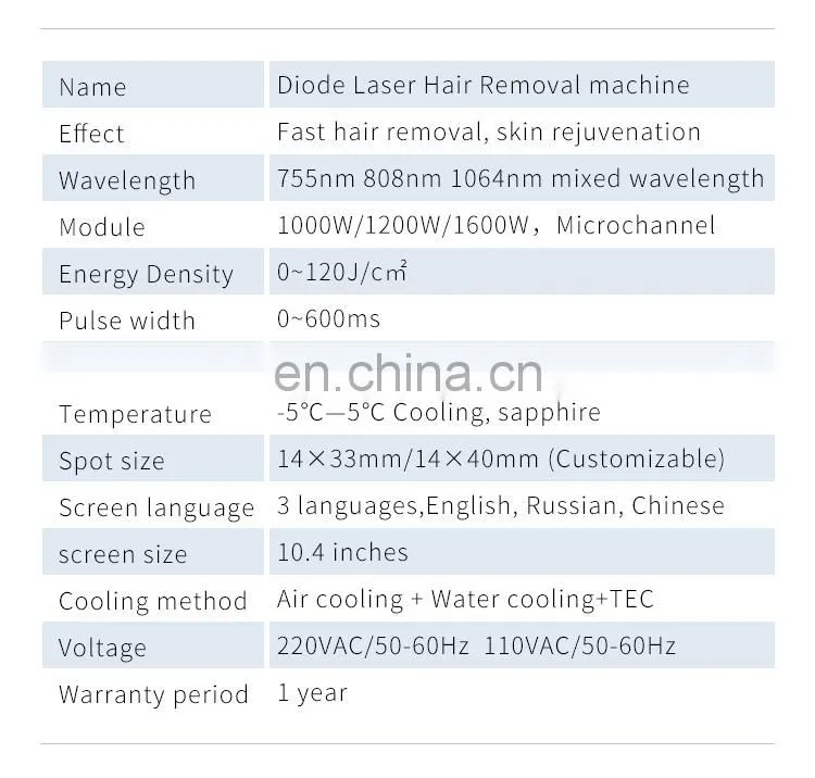 Factory price A-lma 755 808 1064 Diode Laser Hair Removal Beauty instrument Mixed 3 wavelength Suitable for all skin tones