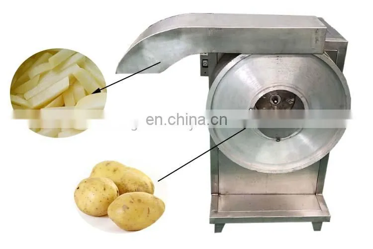 Automatic Vegetable Cassava Cutter Potato Chips Slicer French Fries Cutting Machine Slicing Machine