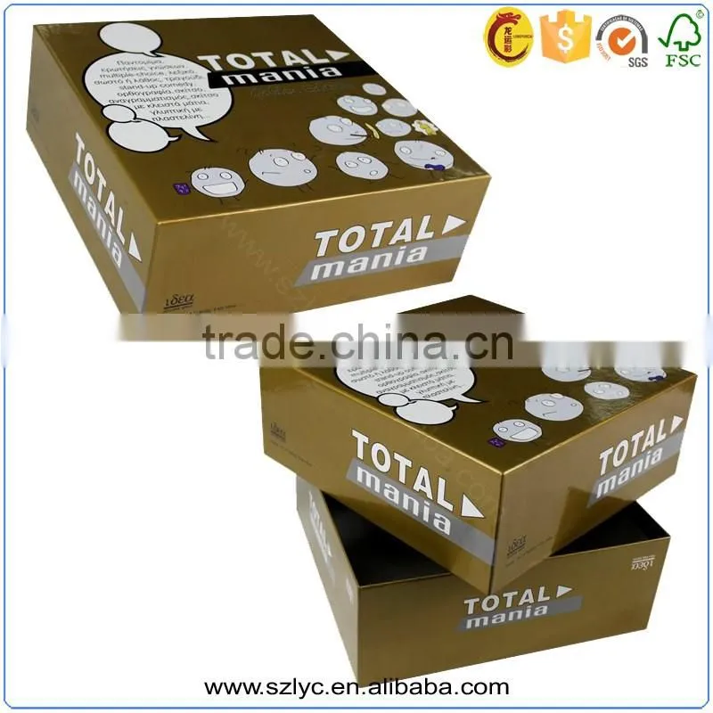 OEM lower cost top and bottom Cardboard gift packing box